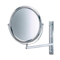 Wall-Mounted Makeup Mirror with 3X-1X Magnification, 9-Inch Diameter, Chrome Finish