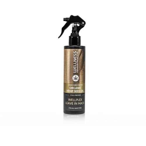 Hydrating Hemp & Hyaluronic Acid Leave-In Hair Mask Spray for Damage Repair