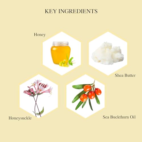 Hey Honey On and On Unique Cream to Oil Formula | Complete Body Moisturizer | Vitamin E, Vitamin C | Non-Greasy 48 Hours Active Hydration | Moisturizing Honey Extracts & Botanicals | 6.7 oz.