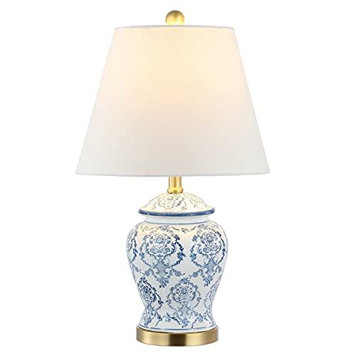 Juliana Chinoiserie Ceramic Urn Table Lamp - Blue & White, 22.25 Inch