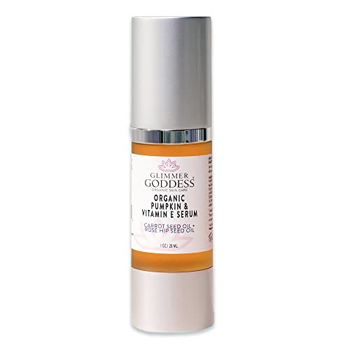 Organic Pumpkin & Vitamin E Face Serum - Exfoliating Glow & Youthful Skin, 1oz