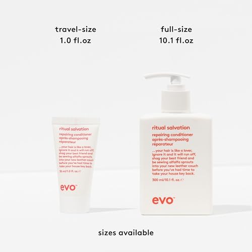 EVO Ritual Salvation Repairing Conditioner 10.1 Fl Oz for Damaged & Color-Treated Hair - Protein-Rich Formula