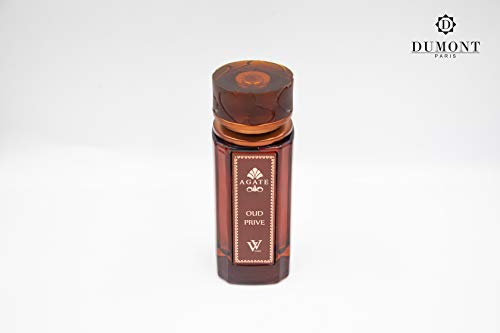 Dumont Agate Oud Privie Unisex Eau de Parfum 3.4oz - Long Lasting Vanilla Saffron Cologne Mist