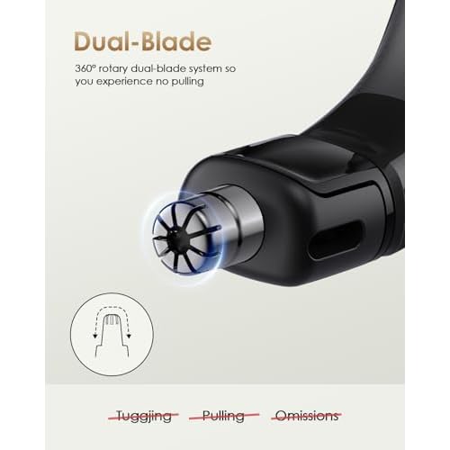 Nose and Ear Blade Replacement Head - Compatible with O Blade QP2734/QP2834/QP25XX/QP26XX/Pro 360 Precision Dual Blade, Waterproof, 360¡Æ Coverage, Rust Resistant Stainless Steel Easy Cleaning, One PC