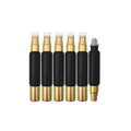 6-Pack Black Glass Bottles with Dual Ends ? Sprayer & Roller Tops ? Leakproof, Premium Essential Oil & Perfume Bottles with Elegant Gold Accents ? Refillable Custom Blend Containers