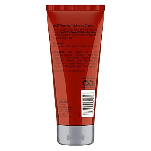 Got 2B Boosted Hair Thickening Cream for Fuller Styles, Medium Shine, Medium Hold, 6 Ounce - 3 Pack