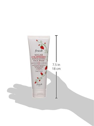 Fresh Sugar Strawberry Exfoliating Face Wash for Women 4.2 oz - Gentle Skin Cleanser