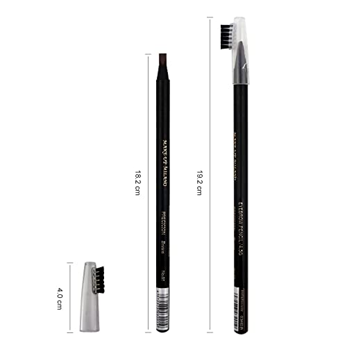 Guapa Microblading Eyebrows Pencil Waterproof Pull Cord Peel-off Brow Pencil Set for Marking, Filling and Outlining, Tattoo Makeup and Permanent Makeup Eye Brow LIner Beauty (5pcs, Black)