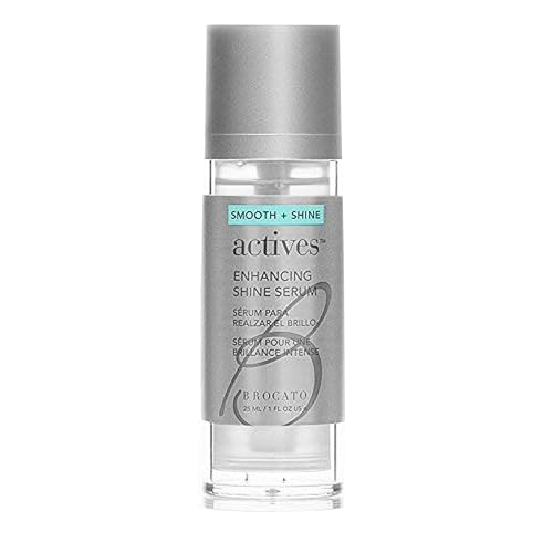 Brocato Actives Shine Serum for Frizz Control & Hair Smoothing 1 Oz