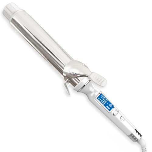 Large Curling Iron 1.75 Inch Barrel for Long Hair – Ceramic Coating & Adjustable Heat