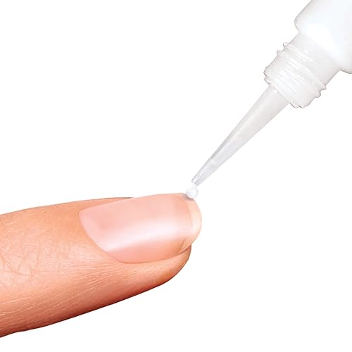 KISS PowerFlex Precision Nail Glue - Fast Drying Adhesive for Glue-On Nails & Repairs with Precision Tip Nozzle, Ideal for Tips & Wraps, Net Wt. 0.10 oz (3g) (Pack of 2)