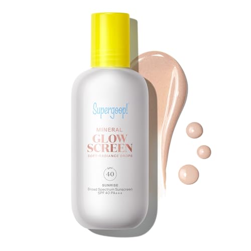 Supergoop! Glowscreen Soft-Radiance Drops Mineral SPF 40 Sunrise - Tinted Sunscreen & Primer