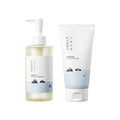 ROUND LAB Dokdo 2-Step Pore Purifying Cleanser Duo for Facial Cleansing, 1025 Dokdo Cleansing Oil and Cleanser, Makeup Blackhead Remover for Sensitive Skin, Easy to Wash, Korean Skin Care