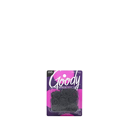 Goody Classics Rubberband, Black, 250-Count