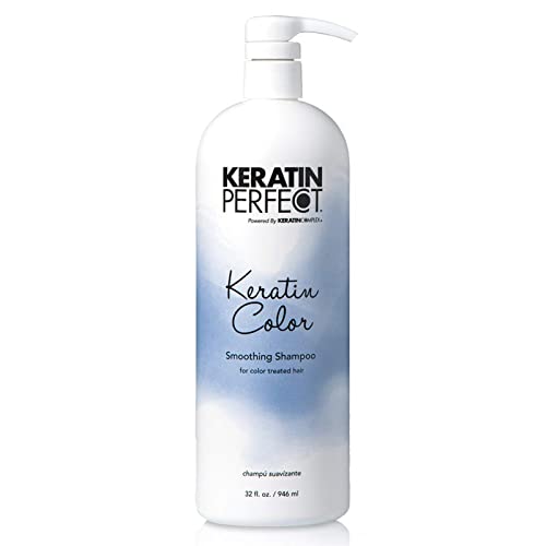 Keratin Color Smoothing Shampoo 32oz - Anti-Frizz & Shine Enhancer