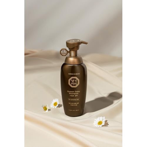 Korean Daisy Shampoo for Sensitive Hair - Herbal Nourishing & Hair Loss Relief, 400ml