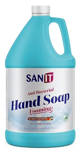 Antibacterial Foaming Hand Soap Refill with Aloe Vera Mango Coconut 128 Fl Oz