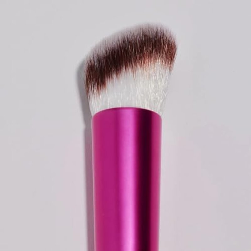 BASMA Beauty Complexion Foundation Makeup Brush, Dense Round Ultra-Soft Vegan Taklon Bristles for Cream, & Liquid, Seamless Blending for Bronzer, Contour, Concealer & Blush, Cruelty-Free