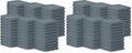 Avalon Towels Grey Pack of 120 14x17 Inch Cotton Reusable Cleaning Rags