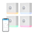 THIRDREALITY 4 Pack Smart Night Lights with Motion & Light Sensors, RGB Color & Dimmable, Zigbee Hub Required
