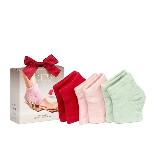 Gel-Lined Heel Socks Set for Cracked Heel Hydration and Repair - 3 Pairs