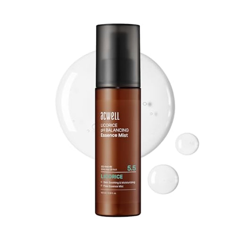 ACWELL Licorice pH Balancing Essence Hydrating Face Mist ? Ultra-Fine Facial Spray with Licorice, Triple Hyaluronic Acid & Panthenol, Soothing Hydration & Barrier Repair for Sensitive Skin, 3.38 fl oz