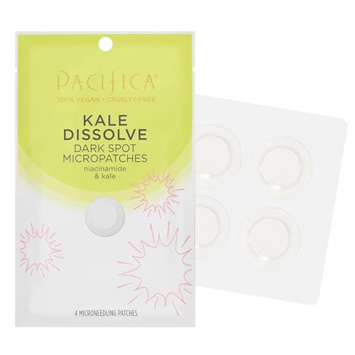 Pacifica Dark Spot Dissolving Micropatches ? Microneedling Dots w/ Niacinamide 12-PACK Tranexamic Acid & Kale to Fade Post-Acne Marks and Age Spots, Brightening Patch Treatment, Clean Vegan Skincare?