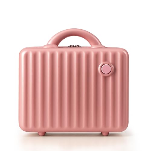 Travel Makeup Bag for Women, Large Waterproof Cosmetic Organizer with 3-piece Set, Toiletry Bag for Gym/College/Gifts | Cute Aesthetic Design (Pink)