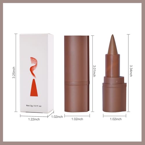 Erinde 2-in-1 Lip Liner and Lipstick Lip Combo Set, Matte Nude Dark Brown Red Lip Liner Creamy Lip Pencil Crayon, High Pigmented Long lasting Lipstick Makeup, 06# Coffee Bean