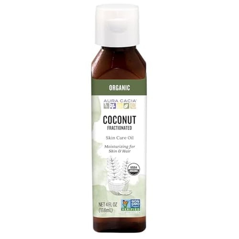 Aura Cacia Certified Organic Fractionated Coconut Oil | 4 fl. oz.