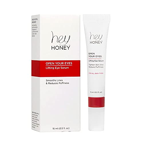Hey Honey Brightening Eye Serum for Dark Circles & Puffiness - Hydrating Under Eye Treatment - 0.5 oz