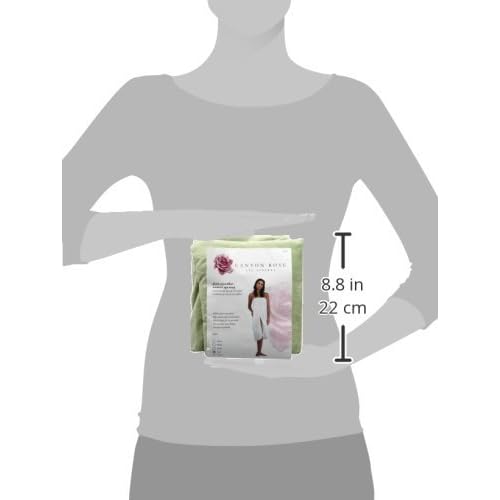 Canyon Rose Cloud 9 Women's Plush Microfiber Knee Length Spa Wrap, Simple Body Wrap, Microfiber, Elasticized Top with Touch-and-Close Fasteners, Machine Washable, 32 inch length, Sage