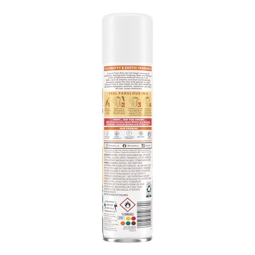 Batiste Tropical Dry Shampoo, Waterless Shampoo, 3.81oz 3 pack
