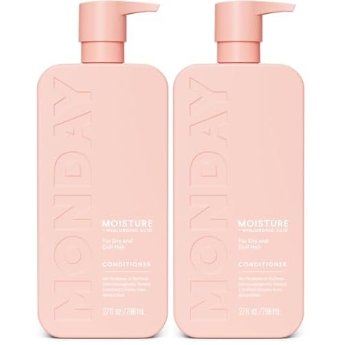 MONDAY HAIRCARE MOISTURE Conditioner with Hyaluronic Acid,Coconut Oil & Shea Butter for Dry & Dull Hair 798 mL,(Pack of 2)