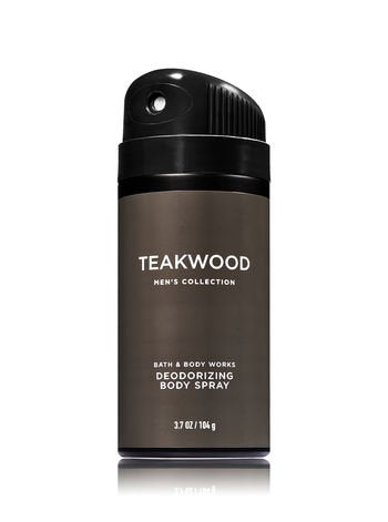 Bath & Body Works Teakwood Body Spray, Cream & Body Wash Set