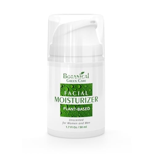 Botanical Green Care Plant-Based Facial Moisturizer. Natural Aging Face Moisturizing Cream for Sensitive, Dry & Normal Skin for Women and Men