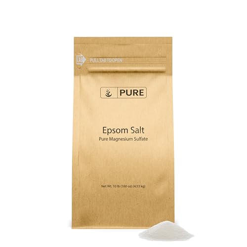 Pure Original Ingredients Epsom Salt 10Lb Bulk Pack for Bath & DIY Projects