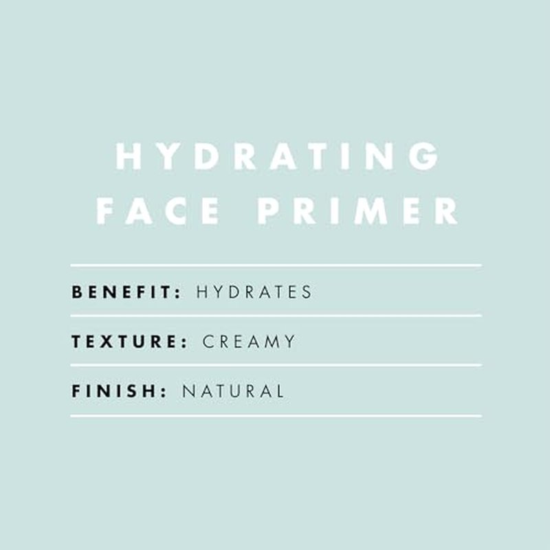 e.l.f. Hydrating Face Primer, Makeup Primer For Flawless, Smooth Skin & Long-Lasting Makeup, Fills In Pores & Fine Lines, Vegan & Cruelty-free, Large