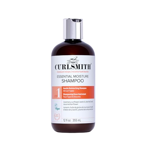 Moisturizing Curly Hair Shampoo - 12 Fl Oz, Vegan, Gentle Nourishing Cleanser for Wavy & Coily Hair