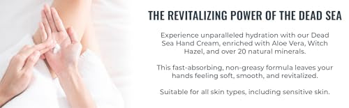 Natural Elephant Dead Sea Hand Cream Pack of 3 - Soothing, Hypoallergenic Moisturizer