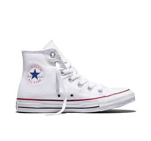 Converse Unisex Chuck Taylor All Star Canvas High Top Sneakers - White, Size 11 Women / 9 Men