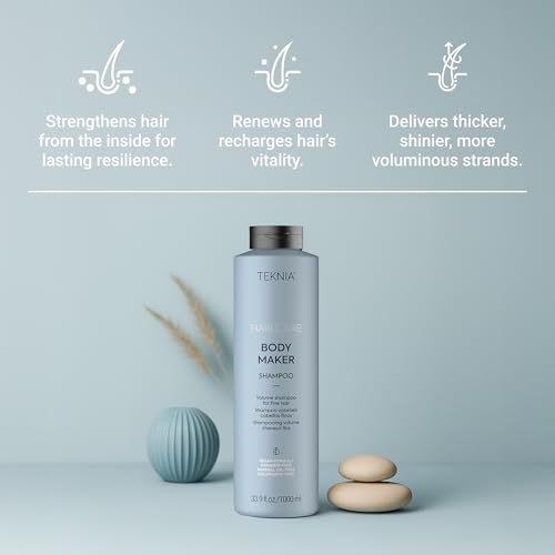 LAKMÉ Teknia Body Maker Volume Shampoo 33.9 Fl Oz for Fine Hair - Hair Volumizing