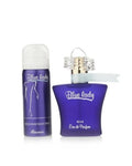 Rasasi Blue Women’s Eau de Parfum & Deodorant Set - Floral, Woody Fragrance