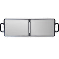 Large Folding Mirror with Dual Handles - Rectangular Salon/Barber Mirror