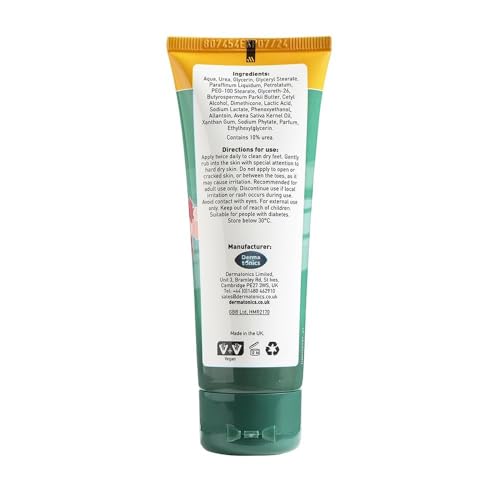Dermatonics 10% Urea Callus Removing Cream 2.37 fl oz Tube - Pack of 3 for Feet, Hands & Elbows