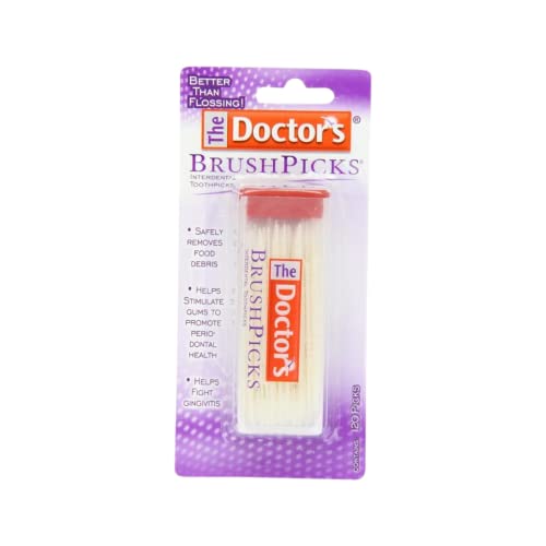 The Doctor’s BrushPicks Interdental Toothpicks, Soft Rubber Dental Picks 120 Count