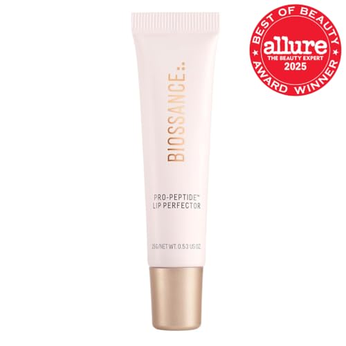 Biossance Pro-Peptide Lip Perfector Clear Vegan Lip Balm - Hydrating & Plumping