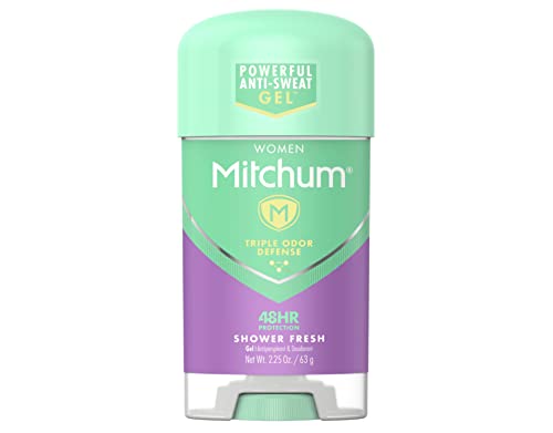 Revlon Mitchum Gel Anti-Perspirant Deodorant for Women, Powder Fresh, 2.25 oz, 5 Pack