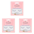 Eylure Naturals No. 031 Reusable Eyelashes, Adhesive Included, 1 Pair (Pack of 3)