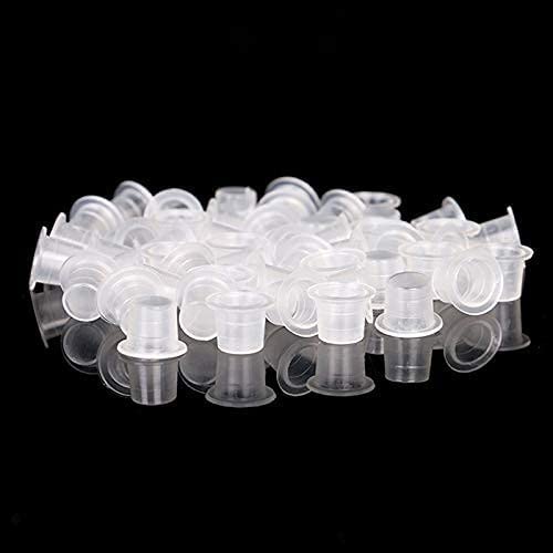 300pcs Tattoo Ink Caps with 2 Cups Holders - Moricher 100 Small 100 Medium 100 Large Tattoo Ink Cups +2 Cups Holders for Tattoo Ink Permanent Makeup Container Cap Tattoo Accessory